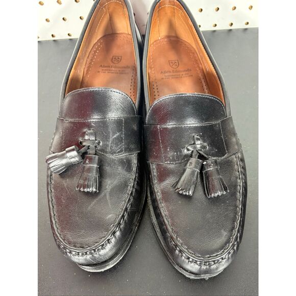 Allen Edmonds SCHREIER Black Leather Tassel Loafers size 14 main image 10
